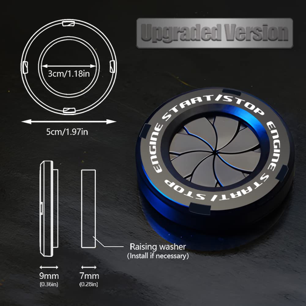IgnisGuard: Engine Start/Stop Button Cover | Rotary Zinc Alloy Ignition Protector for Cars & Bikes